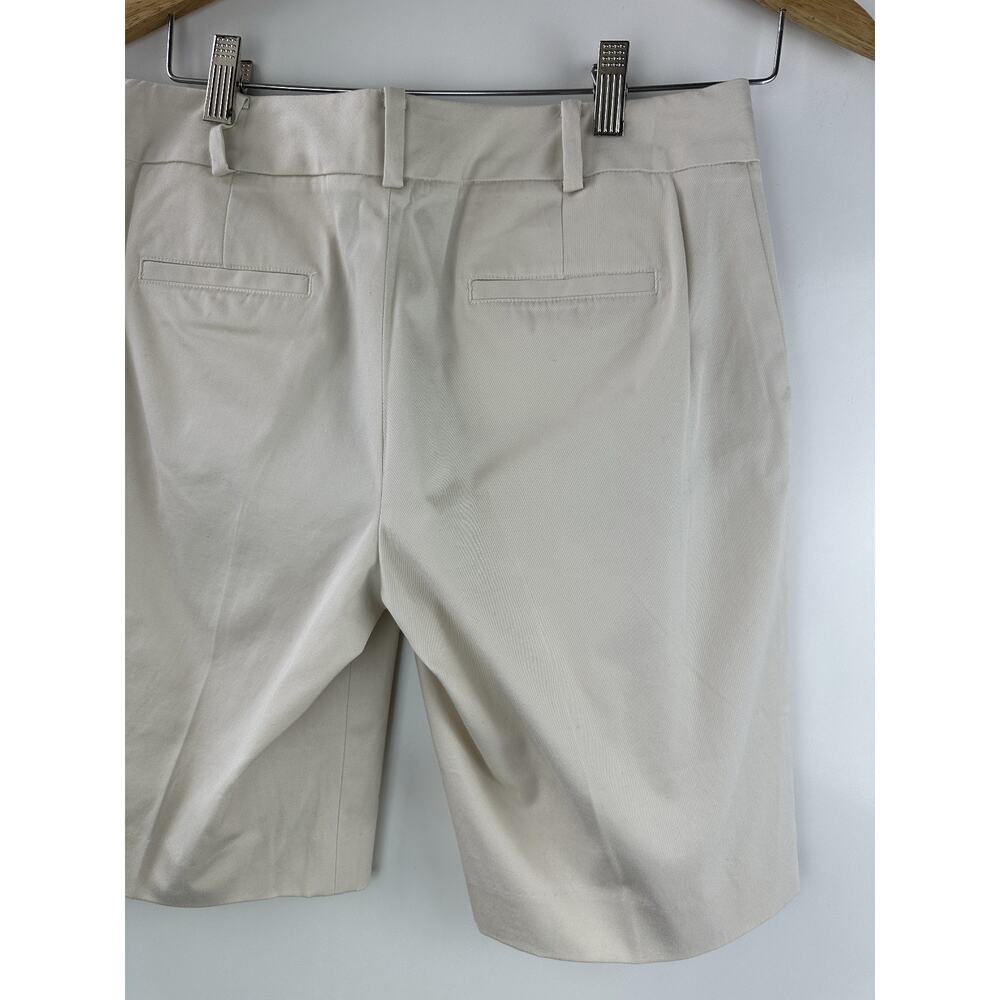 NWT Talbots Chino Shorts 10" Inseam Tan Flat Front Cotton Blend Size 4P 4 Petite - Picture 9 of 10
